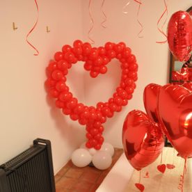 El Mag Pep globos para una noche romántica en forma de corazón 